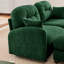 Canapé modulaire en U modulaire avec repose-pieds, tissu en chenille de qualité supérieure, 2 coussins décoratifs, coussins en mousse haute densité, facile à installer pour divers espaces-1405995924