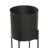 Marlee 2 Piece Metal Indoor Outdoor Planter with Lower Shelf and Removable Stand Set