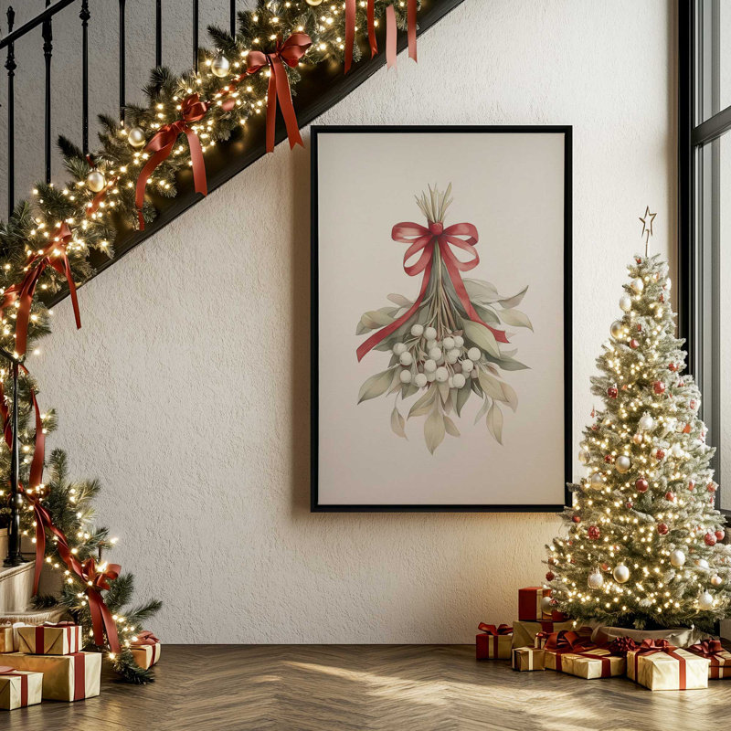 Impression sur toile «Mistletoe Magic», H 30,75 po x l 20,75 po, Érable américain