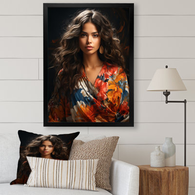 Femme boho latina III sur toile