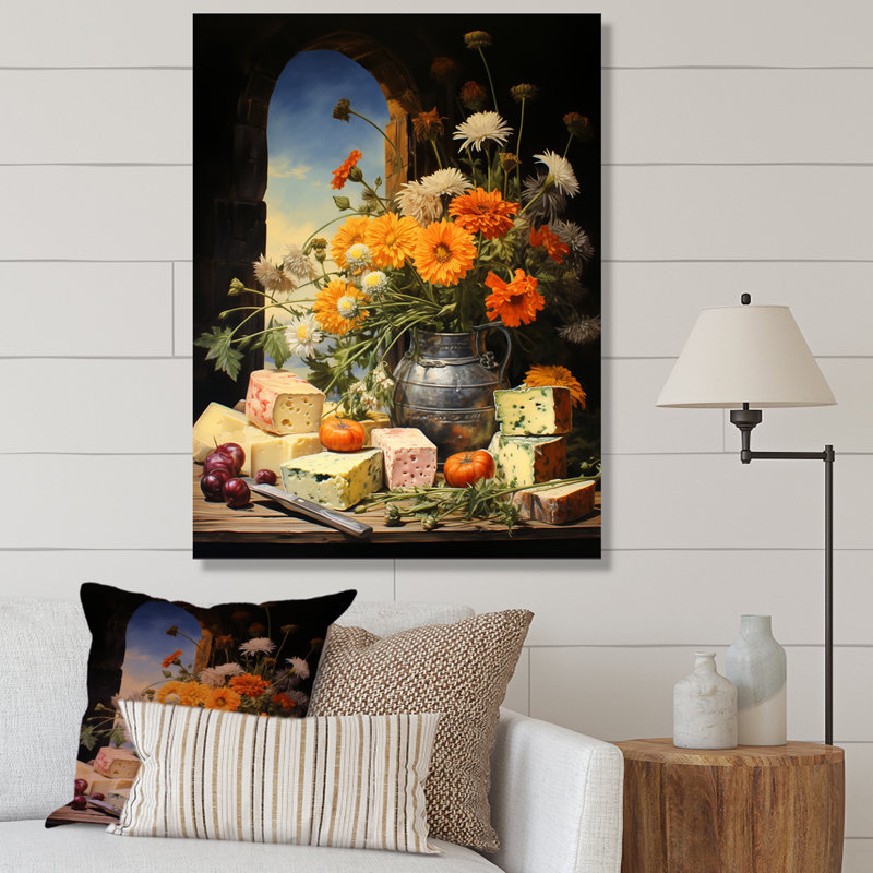 French French Creamy Moments, reproduction d'art sur toile, Cadre photo blanc, H 32 po x l 24 po