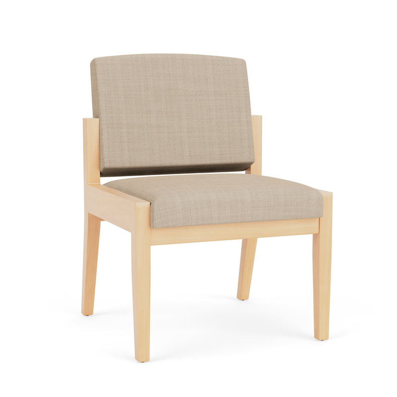 Chaise d'invité Amherst, Naturel, Chambray calcaire