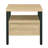 1-Drawer End Table with Top Shelf, Durable Metal Legs for Living Room, Bedroom, or Hallway Use-1808520817