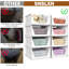 Ensemble de 5 paniers de rangement empilables, organisateur de placard pliable et multifonctionnel pour la salle de bain-130382416