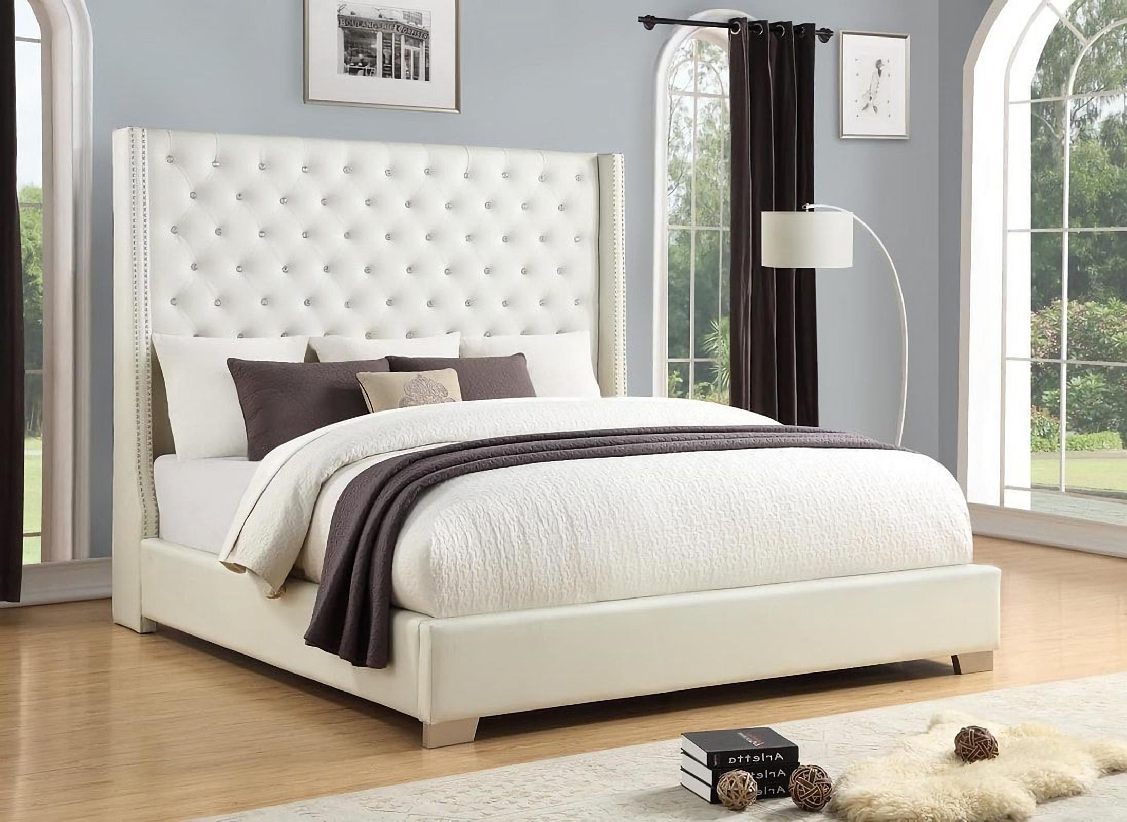 Grand Discount Furniture Upholstered Leather Bed Wayfair