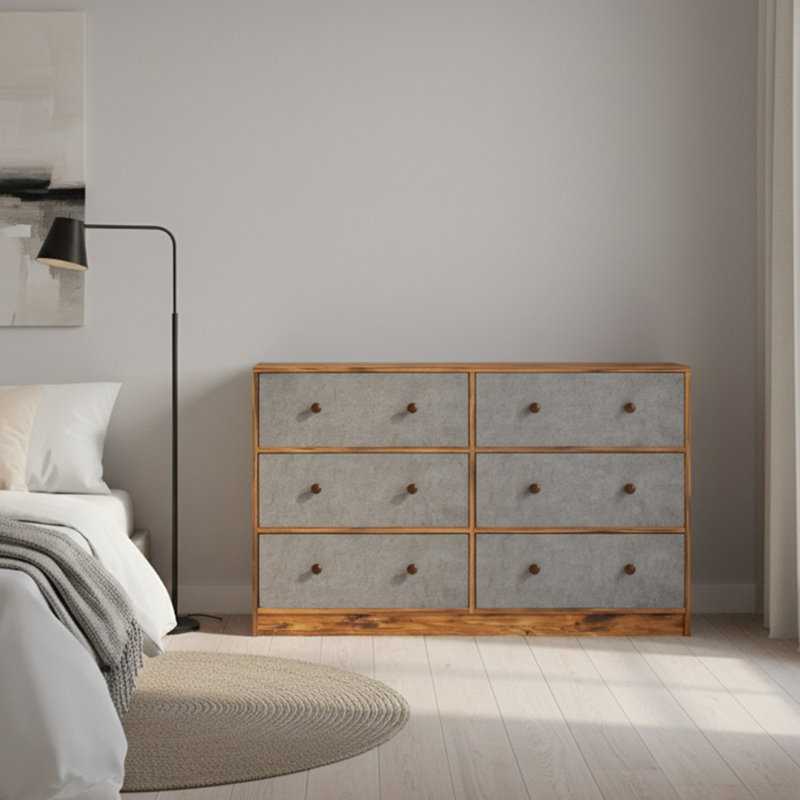 114cm W Particle Board Bedside Table