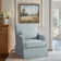 Martha Stewart London 360°Swivel Armchair with Lumbar Pillow