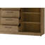 Stina Manufactured + Solid Oak Wood 2-Door 4-Drawer Sideboard