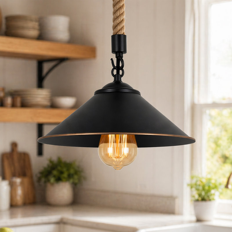 Pelton 1 - Light Black Single Pendant