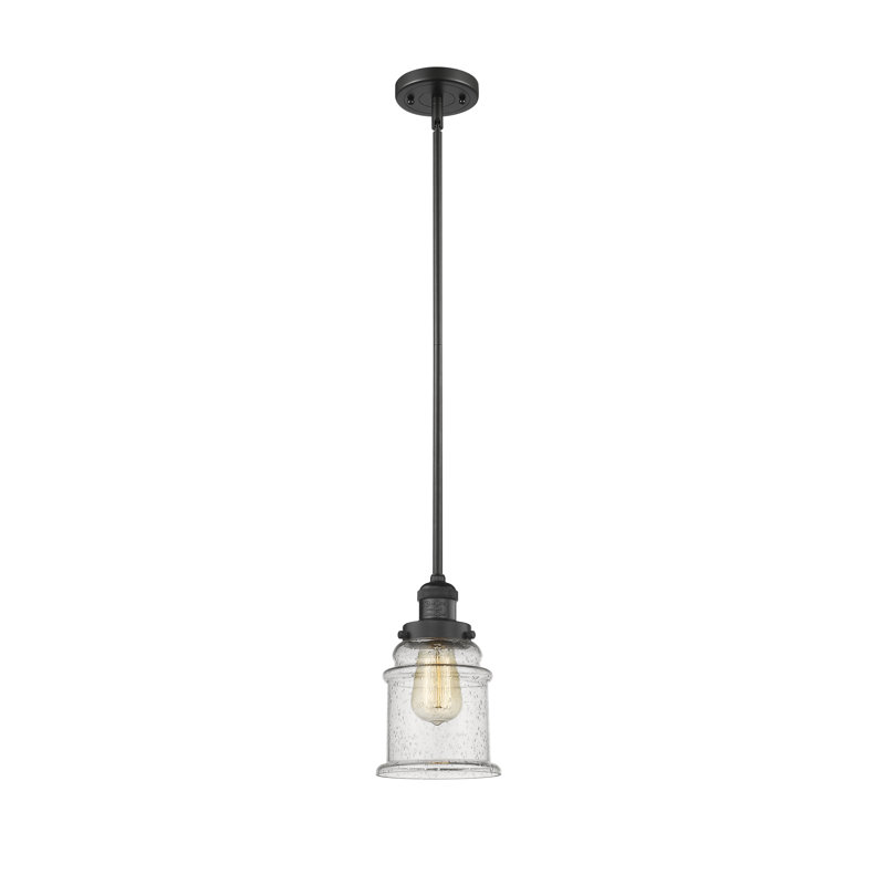 Galaviz 1 - Light Single Pendant, Seedy, No Bulb Included, Matte Black