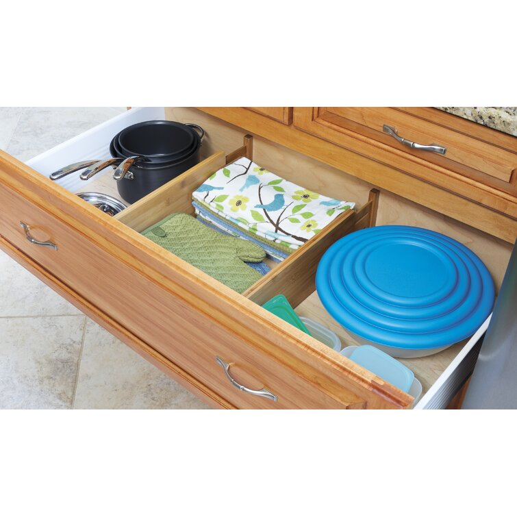 Adjustable 2 Piece Drawer Organizer Set