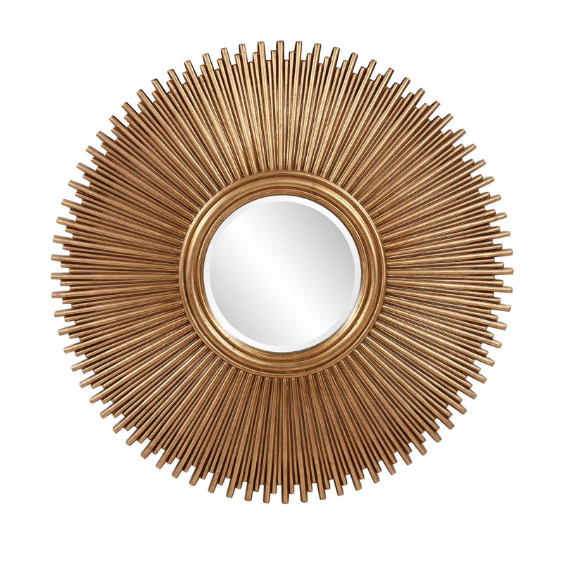 Singapore Mirror, Gold, 30.5" x 30.5"