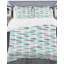  Ensemble de housse de couette en microfibre abstrait et moderne bleu et moderne-40701816