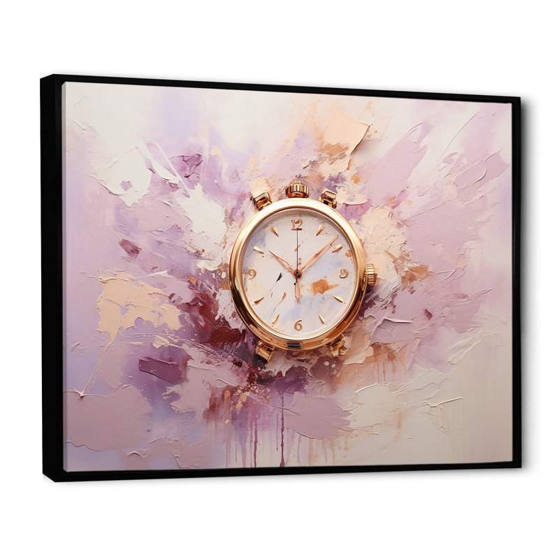 Minimalisme, impression sur toile I Watches, H 34 po x l 44 po x P 1,5 po, Cadre flottant noir