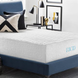 White Noise Miral 16'' Plush Charcoal Infused Infused Gel Memory Foam Mattress