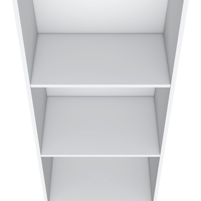 Bibliothèque blanche Arine - rangement polyvalent pour une maison soignée et élégante avec un style fonctionnel