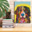 «Bernese Mountain Dog» par Dean Russo, art mural sur toile-1670241038