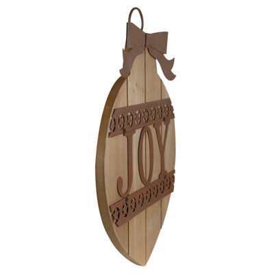 Enseigne murale rustique de joyeux Noël - 17,25 po
