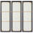 3 Piece Picture Frame Multi-Silver Ice Textured Metallic Hand Painted Canvas Wall Art by Martin Edwards