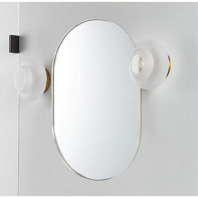 24X32 Inch Rectangular Silver Metal Framed Bathroom Mirror - 4Mm Hd Glass, Rust, Shatterproof Design Reinforced Installation