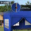 Outsunny 3 x 6 m Garden Pop Up Gazebo with Sidewalls Water Resistant Blue