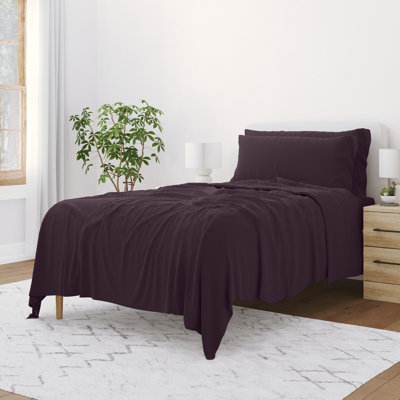 Ultra Soft Double-Brushed Microfiber Sheet Set + 2 Bonus Pillowcases