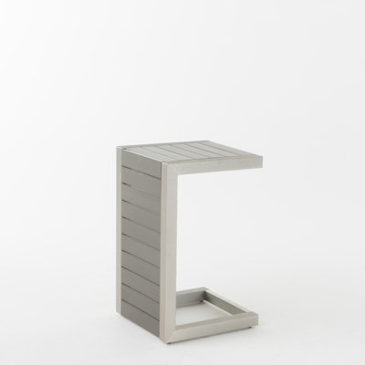C-SHAPED TABLE WHITE