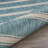 Holderman Striped Blue/Beige Power Loomed Indoor/Outdoor Area Rug-1180043558