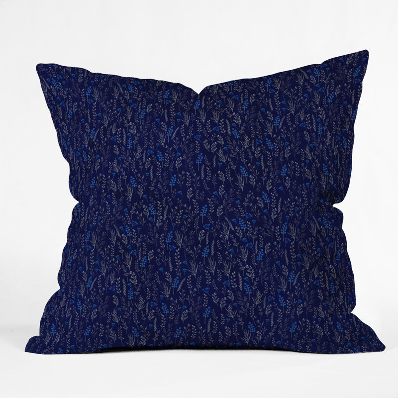 Coussin décoratif en soie iveta abolina royal, 18 po x 18 po