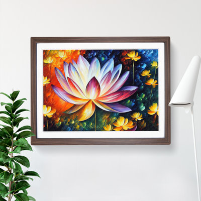 XH1022-6662X Painted Lotus Flower Vol.4 1 Piece Single Picture Frame Painting