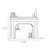 Beige + Black Manufactured Wood Electric Fireplace