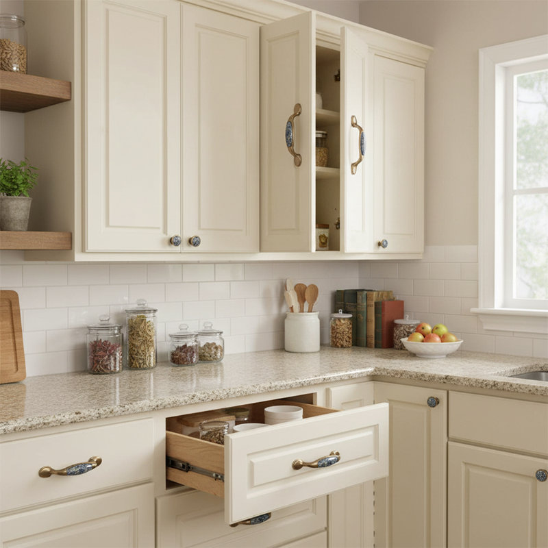 dresser pulls and knobs Antique Ceramic Handle Flower Kitchen Cabinet Knob Drawer Handles Pulls are slightly thicker as they get longer to give timeless and elegant look Champagne Bronze Jasper Cabinet Knobs