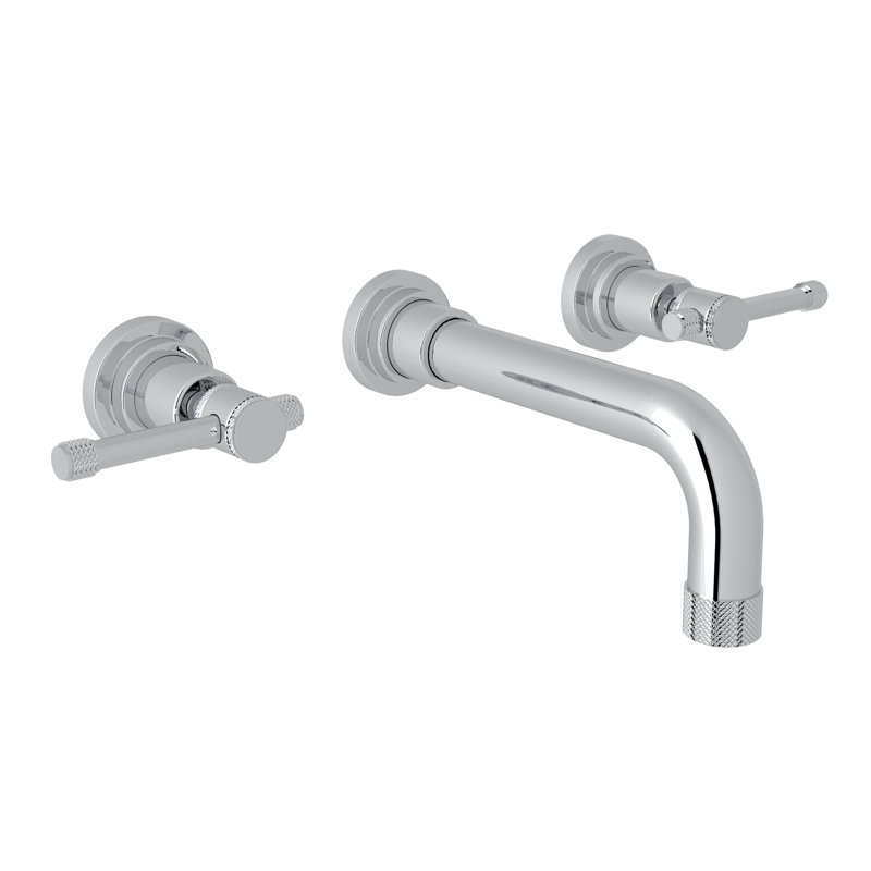 Campo Wall Mount Lavatory Faucet Trim, Polished Chrome, Lever