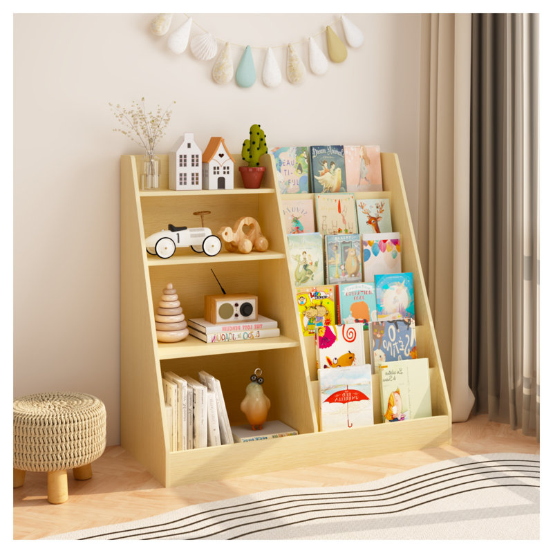Organisateur de rangement pour jouets et bibliothèque Natural Kids