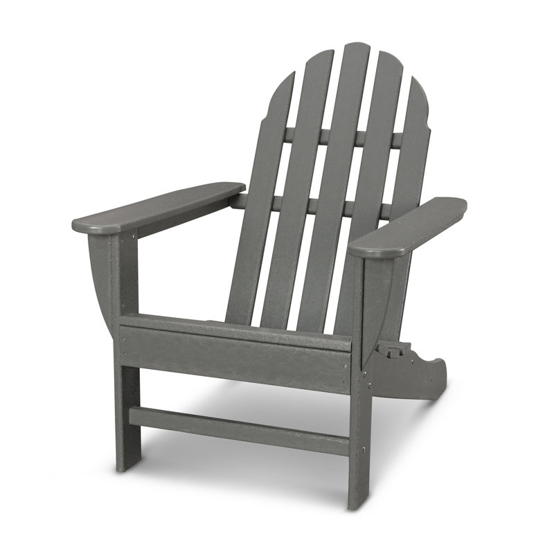 POLYWOOD Classics Adirondack Chair, Slate Gray