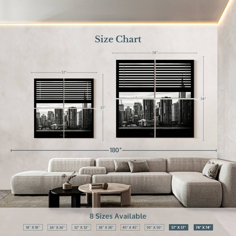Sireci Window To New York, 74'' H x 74'' W