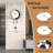 Large Wall Clock Decorative Modern Clock With Pendulum Silent Non-Ticking
