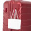 Ensemble de valises à roulettes en ABS durable avec serrure à combinaison, de couleur rouge vin assortie pour les voyages en famille