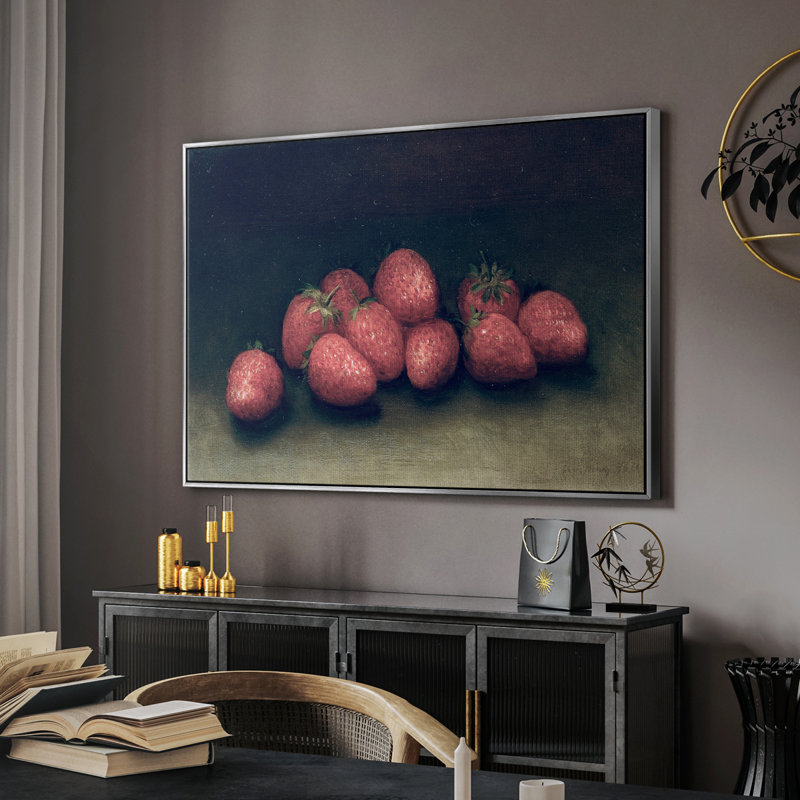 «Vintage Botanical Print - XLVII» sur, Argent, H 27 po x l 41 po x P 2 po