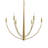 Jheni Six-Light Brushed Gold Chandelier-127380296-130774069