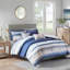8 Piece Printed Seersucker Comforter And Quilt Set Collection Blue-126579617