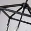 Plafonnier industriel noir à 3 lumières de style campagnard avec cage ouverte rustique et hauteur de suspension réglable, base E12 pour îlot de cuisine-177005987
