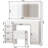 43" W 7-Drawer Makeup Vanity Set with LED Lighted Mirror and Power Outlet -1671923503