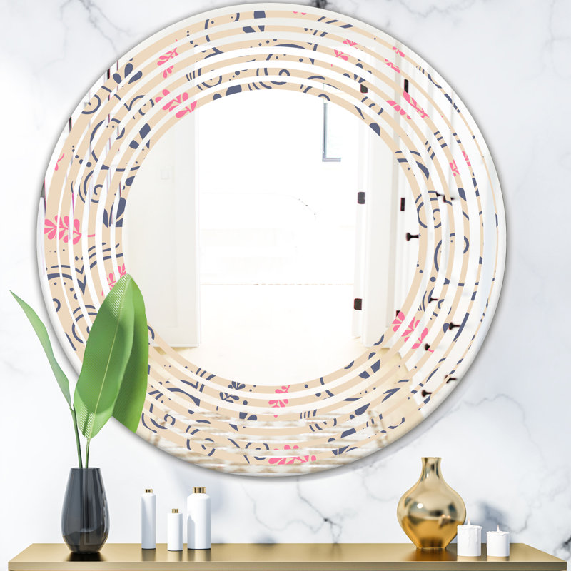 Miroir mural Botanical, H 23,6 po x l 23,6 po