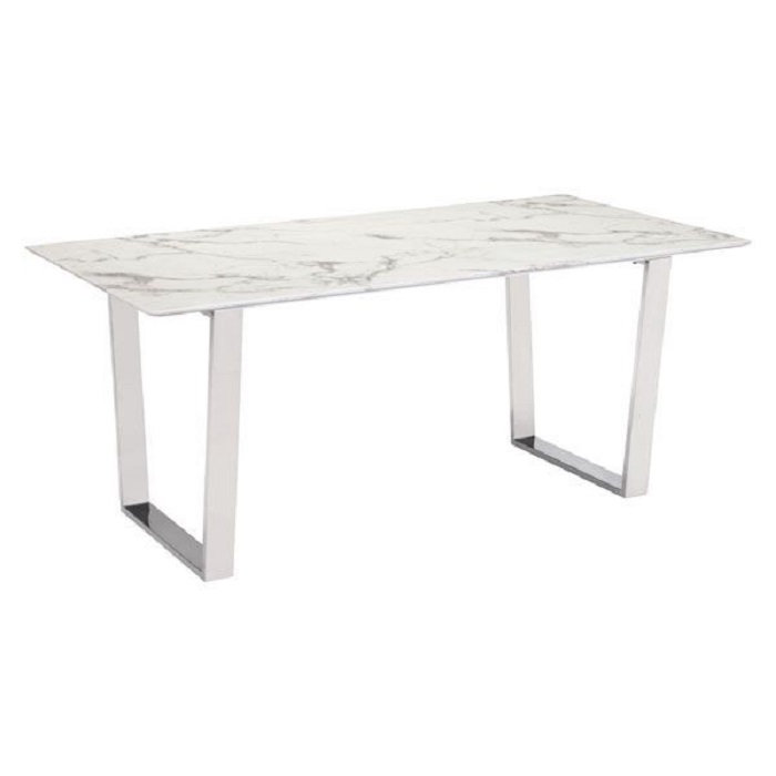 Table de salle à manger Brookville , Argent argent