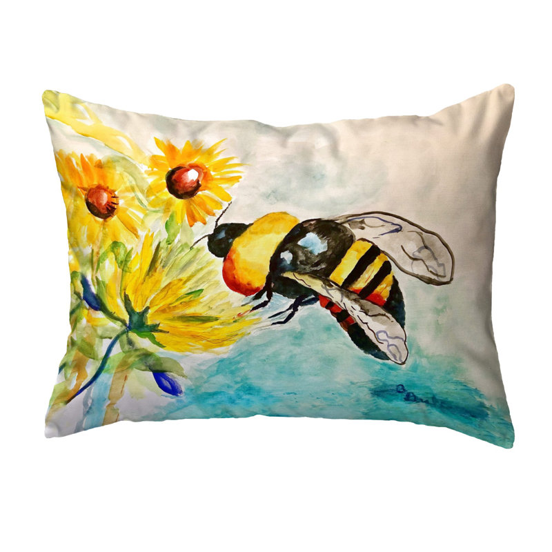 Coussin Bee & Flower
