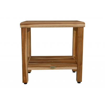 14'' W Teak Corner Shower Bench