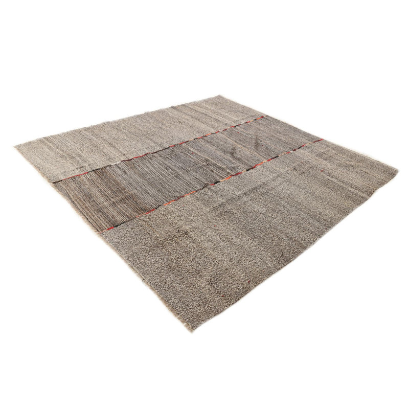 Tapis noir et blanc Ousley