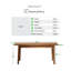 Aoibheann Solid Wood Bench - Traditional Rustic Farmhouse Kitchen Style-2057528233-2057528238