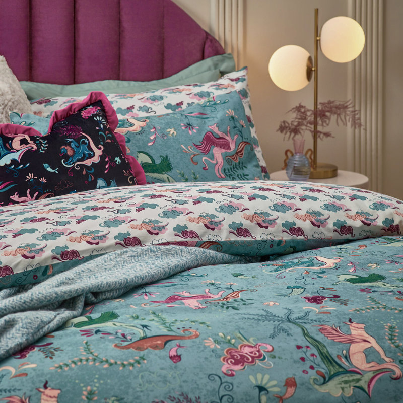 Athena Abstract Duvet Cover Set with Pillowcases Included, Double Duvet Cover + 2 Standard Pillowcases